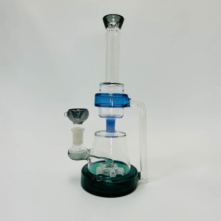 Recycler Waterpipe With Showerhead Perc - 10 Inch - WPAG160