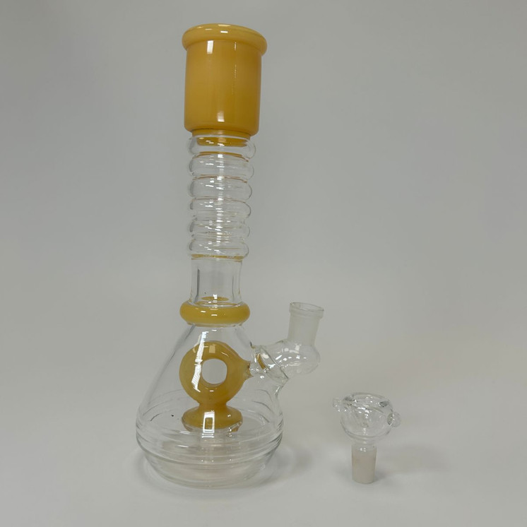 Slime Mouthpiece Waterpipe With Donut Perc - 9 Inch - WPTS15