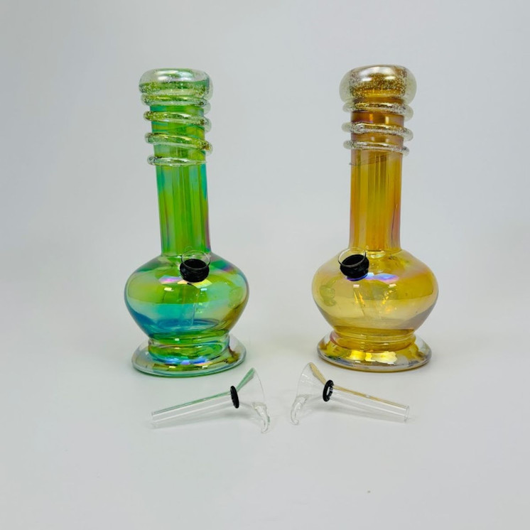 Glass Waterpipe - 9 Inch - Ray-K-52 - WPRT24-Assorted Color