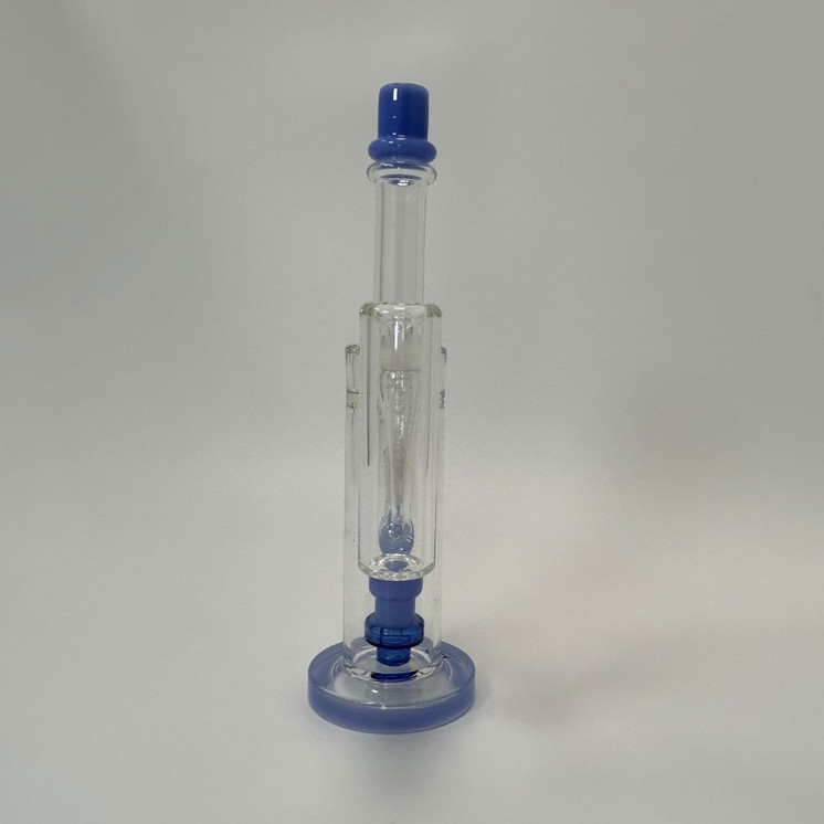 Waterpipe - 12 Inches - Straight With ASH Catcher and Showerhead Perc - (RH-156)-LAVENDER