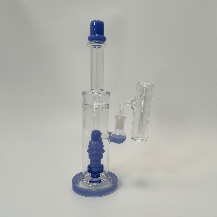 Waterpipe - 12 Inches - Straight With ASH Catcher and Showerhead Perc - (RH-156)