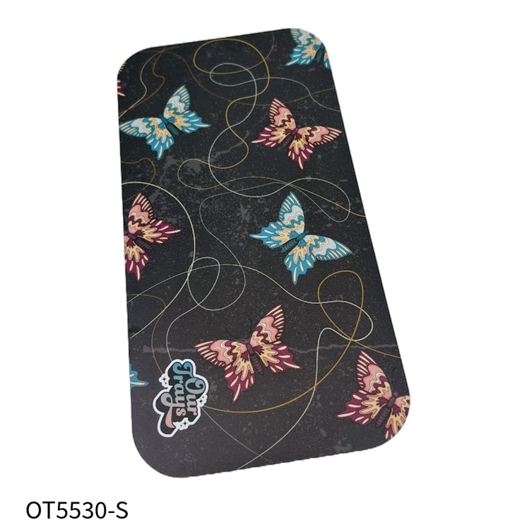 Our Trays 8 x 4 Inch Small Tray - Psychedelic Design - With Magnetic Lid-OT5530