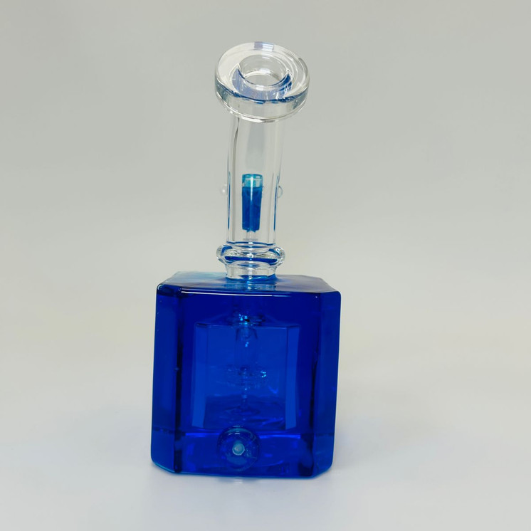 Waterpipe - 7 Inches - Glycerin With Showerhead Perc-Blue