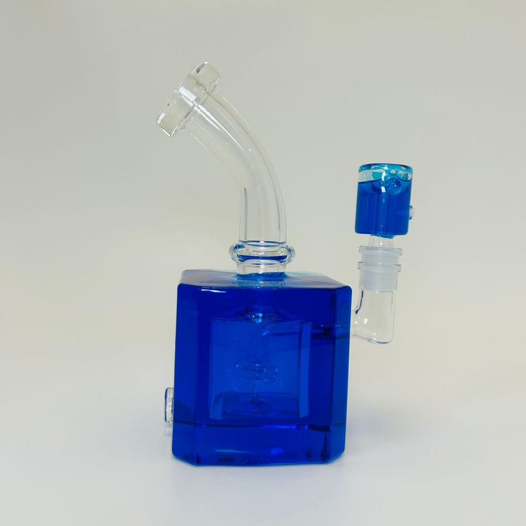 Waterpipe - 7 Inches - Glycerin With Showerhead Perc-Blue