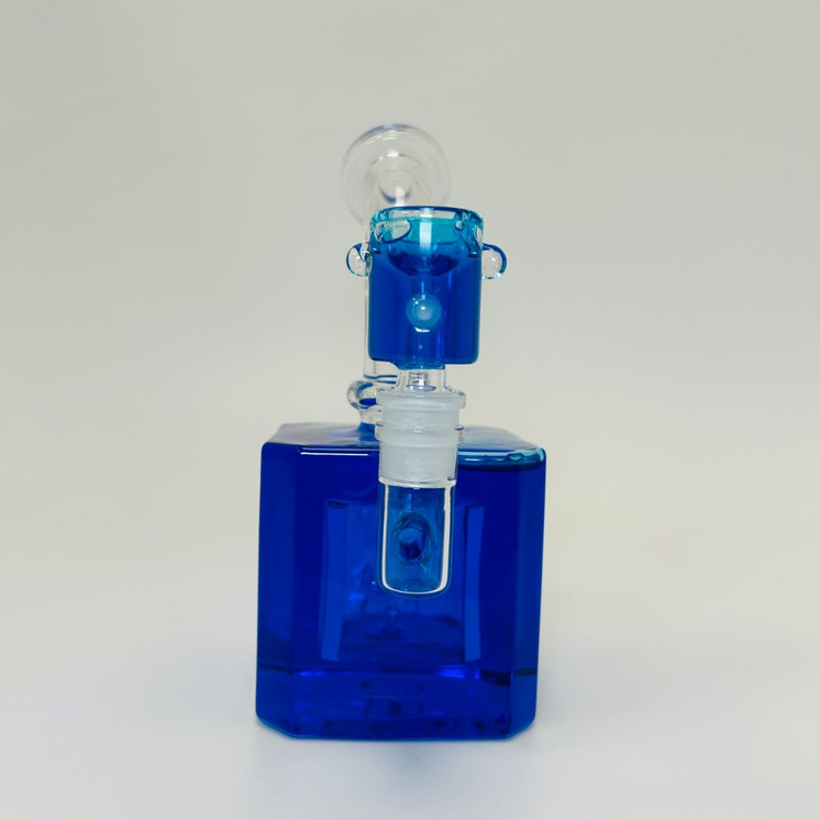 Waterpipe - 7 Inches - Glycerin With Showerhead Perc-Blue