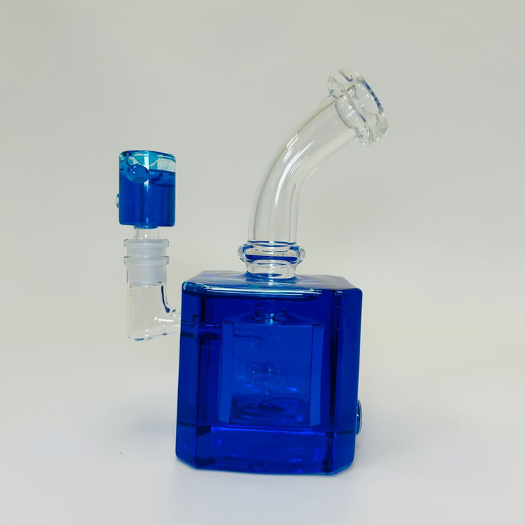 Waterpipe - 7 Inches - Glycerin With Showerhead Perc-Blue