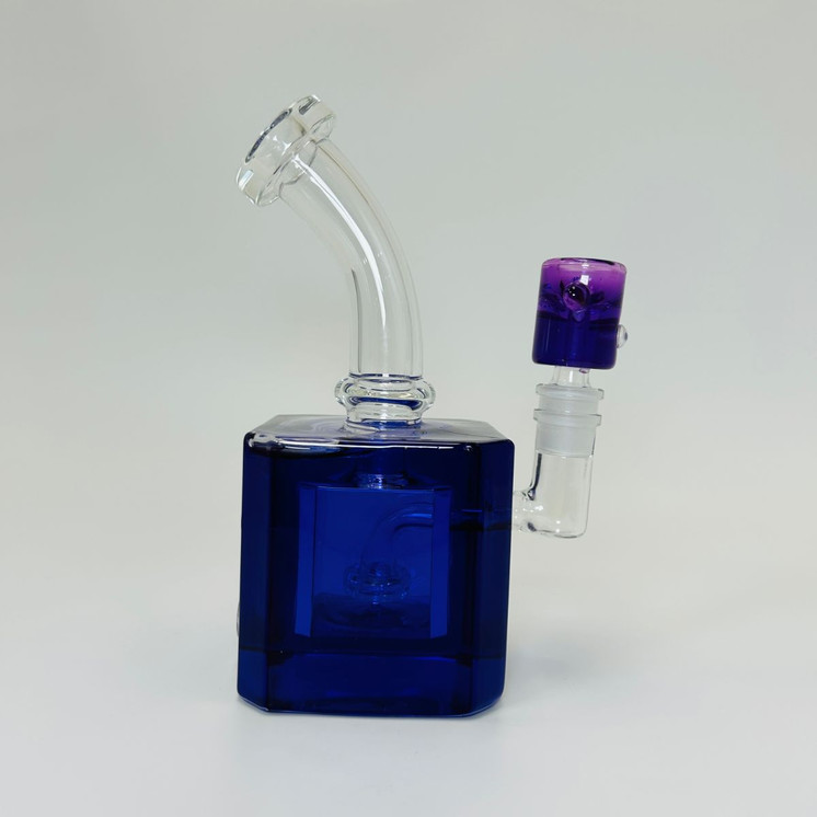 Waterpipe - 7 Inches - Glycerin With Showerhead Perc-Purple