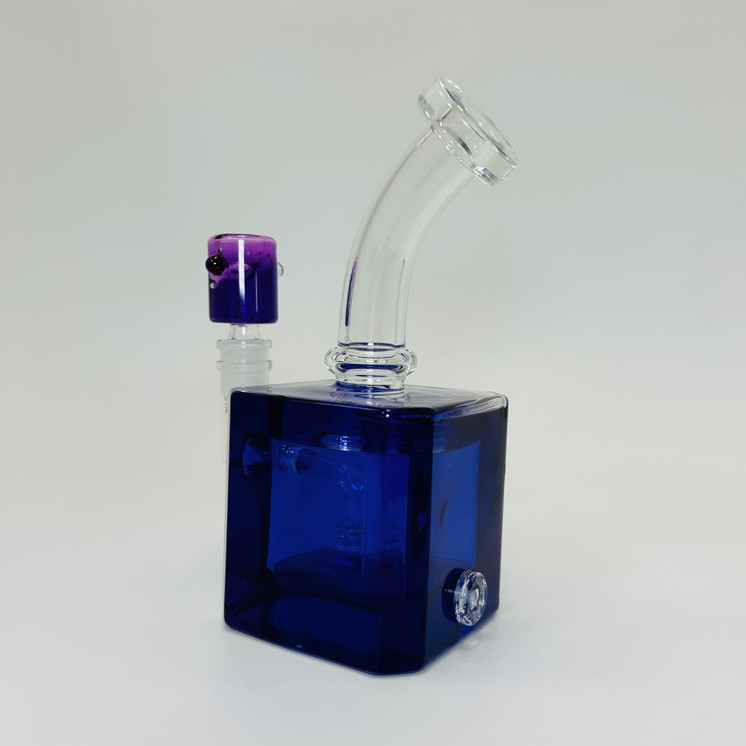 Waterpipe - 7 Inches - Glycerin With Showerhead Perc-Purple