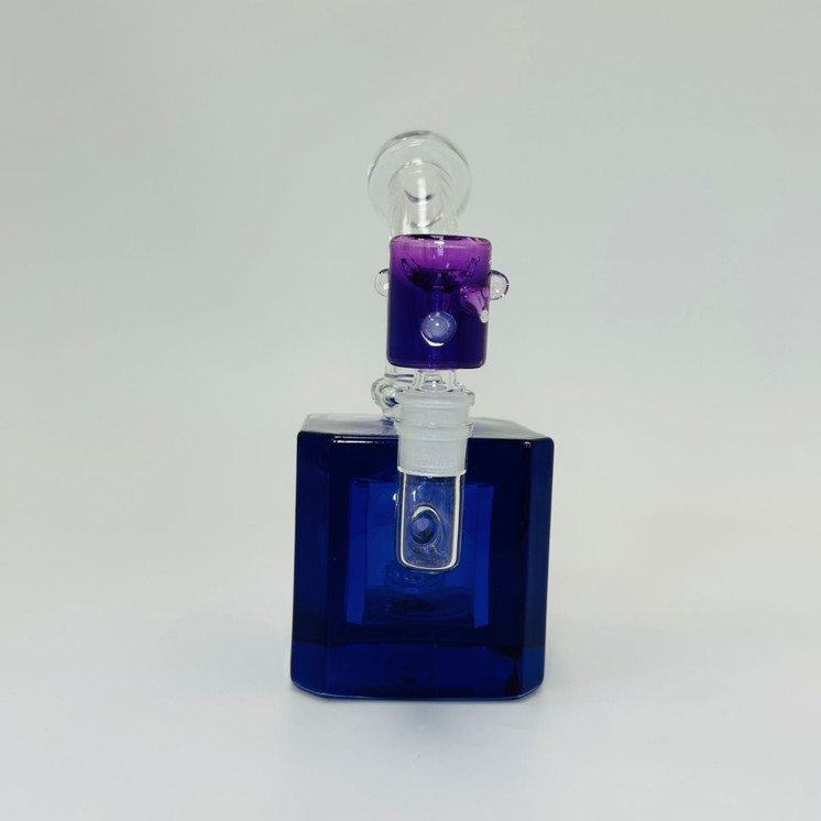 Waterpipe - 7 Inches - Glycerin With Showerhead Perc-Purple