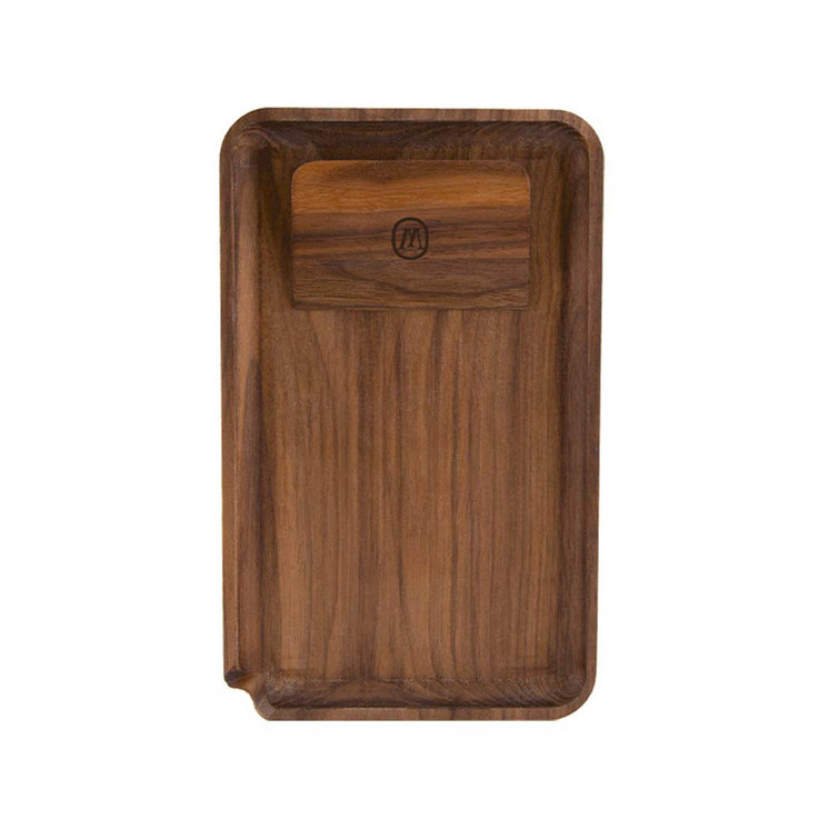 Marley Natural Rolling Tray - Wood with Scrapper