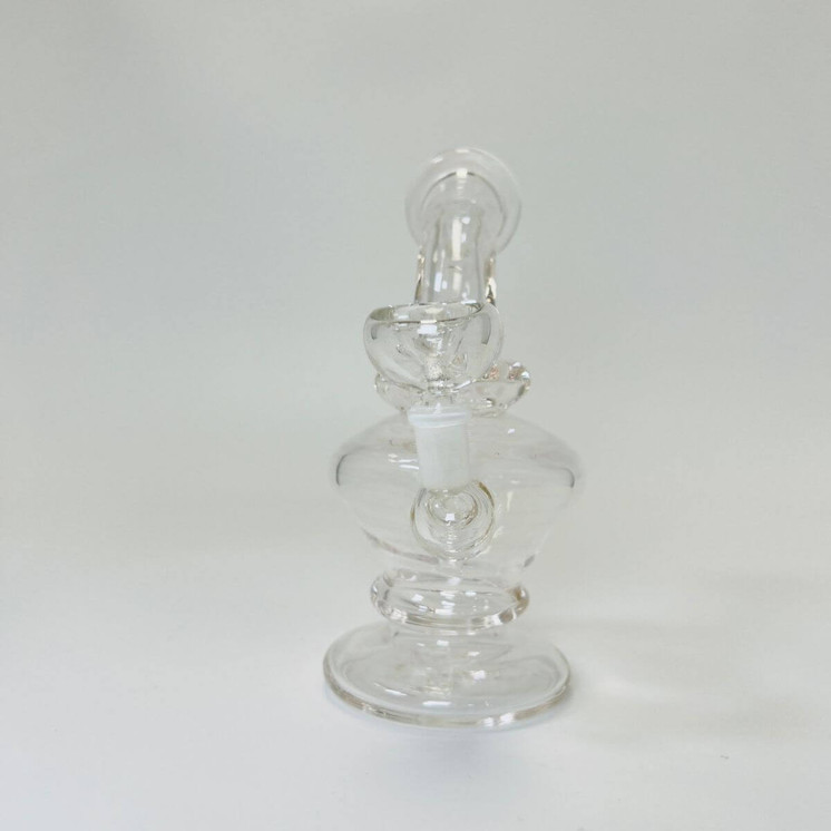 Waterpipe Mini 6-inch Bent Neck 10mm Male (Rhb-15)- Assorted Colors-WPAG183