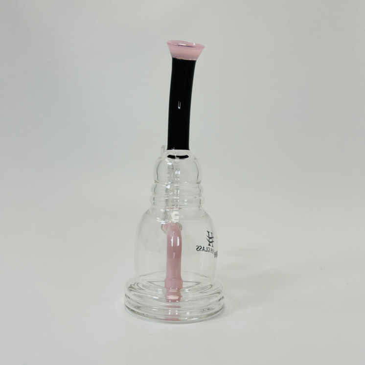 Helios Glass Waterpipe - 8" inch Bent Neck With inline and Banger Perc - Assorted Colors