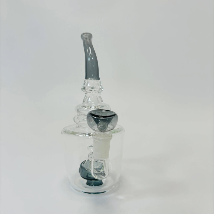 Waterpipe 8 Inch Bent Neck With Showerhead Perc (Rh-151)-Grey