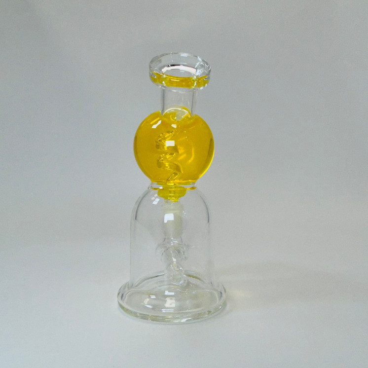 Glycerine Bowl and Dome Waterpipe with Upline Perc - 5 Inch - WPVC86