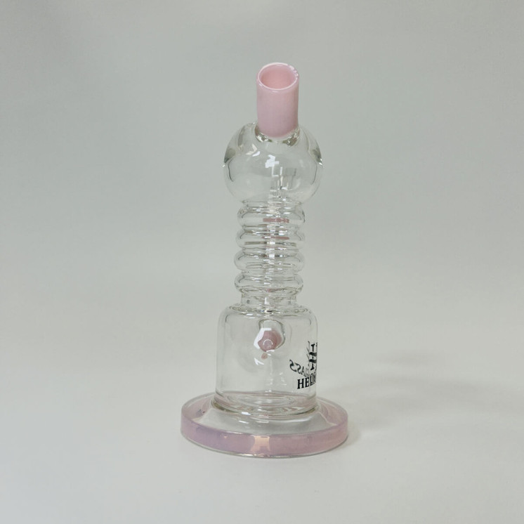 Helios Glass Waterpipe 6" Inch - Ball Telescope With Inline and Banger Perc - Assorted Colors
