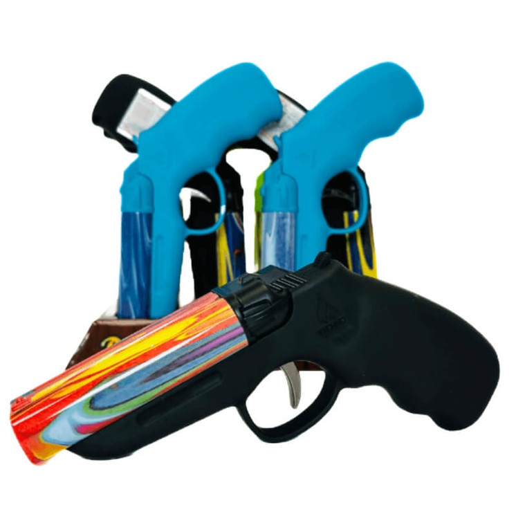 Double Barrel Pistol Torch - 8 Per Display