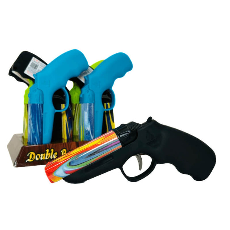 Double Barrel Pistol Torch - 8 Per Display