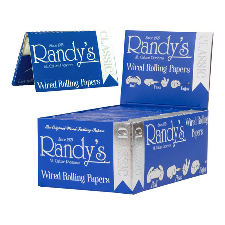 Randys Classic Papers - 77 mm - 25 Counts Per Box - Silver
