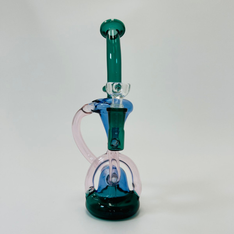 Recycler Waterpipe - 9 Inch - XYC-477 - Assorted Colors