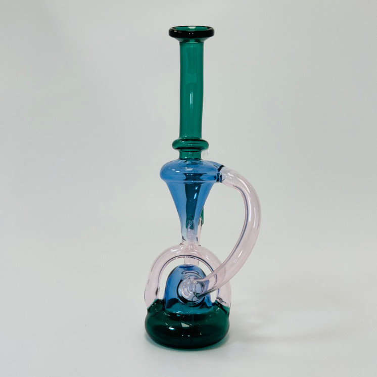 Recycler Waterpipe - 9 Inch - XYC-477 - Assorted Colors