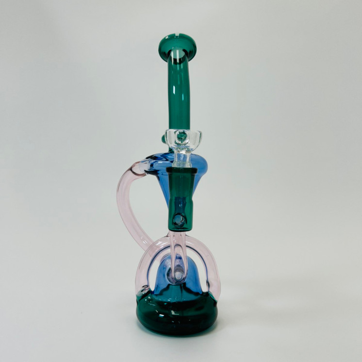 Recycler Waterpipe - 9 Inch - XYC-477 - Assorted Colors