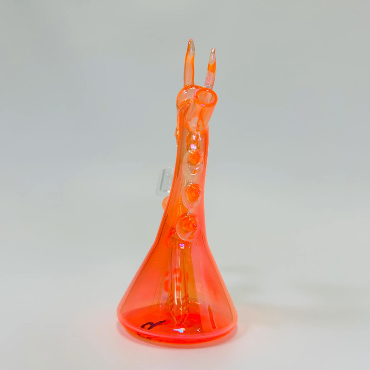 Silo Glass Waterpipe 6.5-inch Dragon (SILO101)-Orange