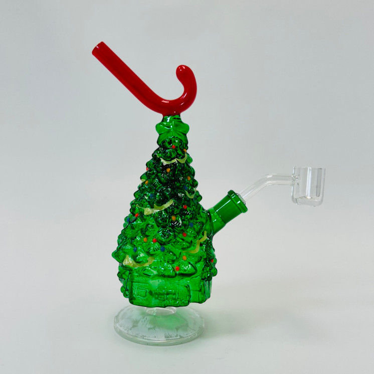 Christmas Tree Waterpipe with Candy - 8 Inch