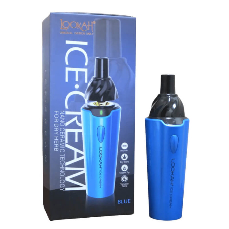 	
Lookah Ice Cream Dry Herb Vaporizer-Blue