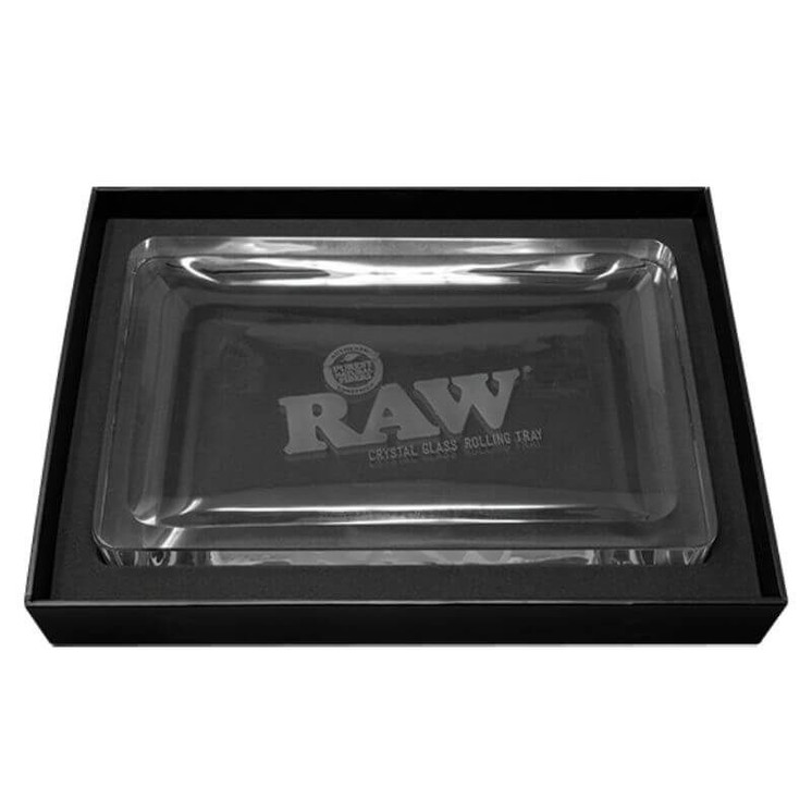 Raw - Crystal Glass Rolling Tray