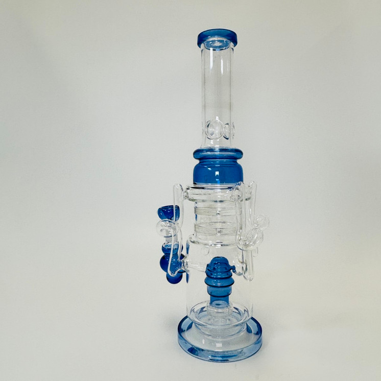 Recycler Waterpipe with Hive Perc - 14 Inch - RH-158