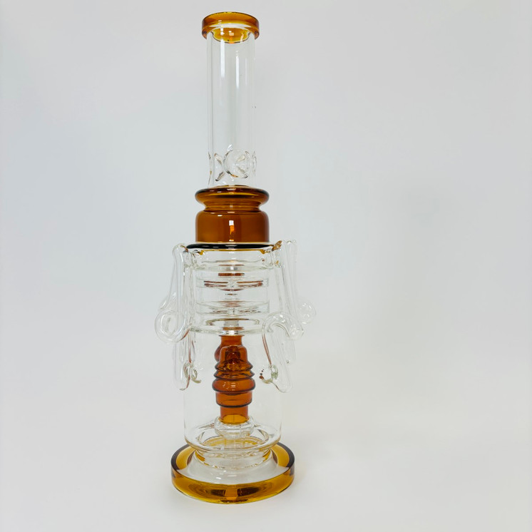 Recycler Waterpipe with Hive Perc - 14 Inch - RH-158