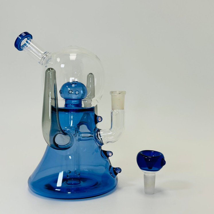 Double Horn Waterpipe - 8 Inch - RH-143