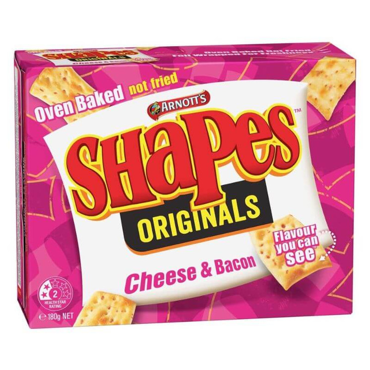 Arnott's Shapes Cookies -cheese bacon