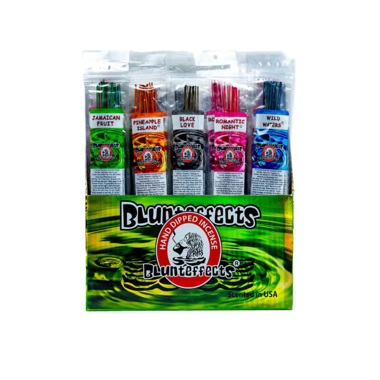 Blunt Effect Incense 11-inch Stick - 12 Pieces Per Pack - 72 Packs Per Display