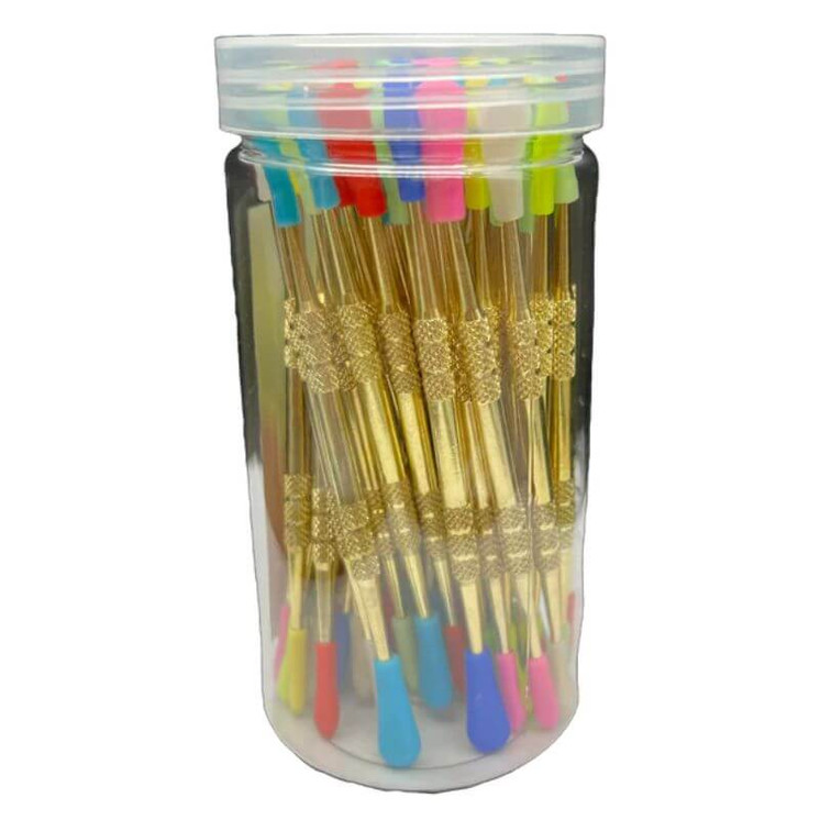 Dabber Silicon Tip 50 Pieces Per Jar-Gold