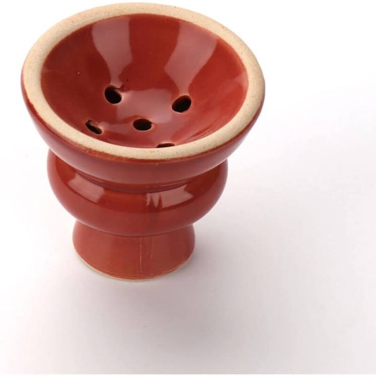 Small Red Ceramic Hookah Bowl