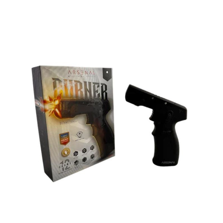 Arsenal Burner Butane Torch - Pistol Black Black