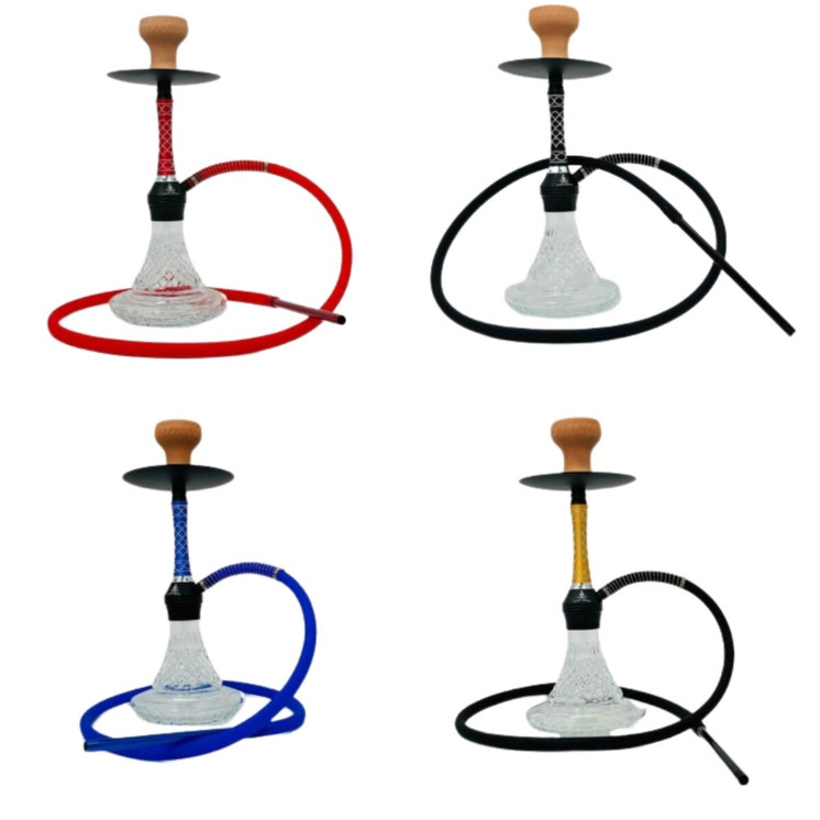 Luxor Shisha Hookah-1 Hose -18 Inches-smoke Blows Through the Holes on the Bottom of the Shaft (MKA-095)
