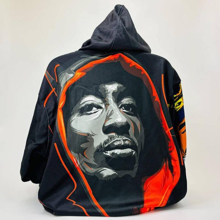 Hustle King Printed Hoodies Assorted Design -Large