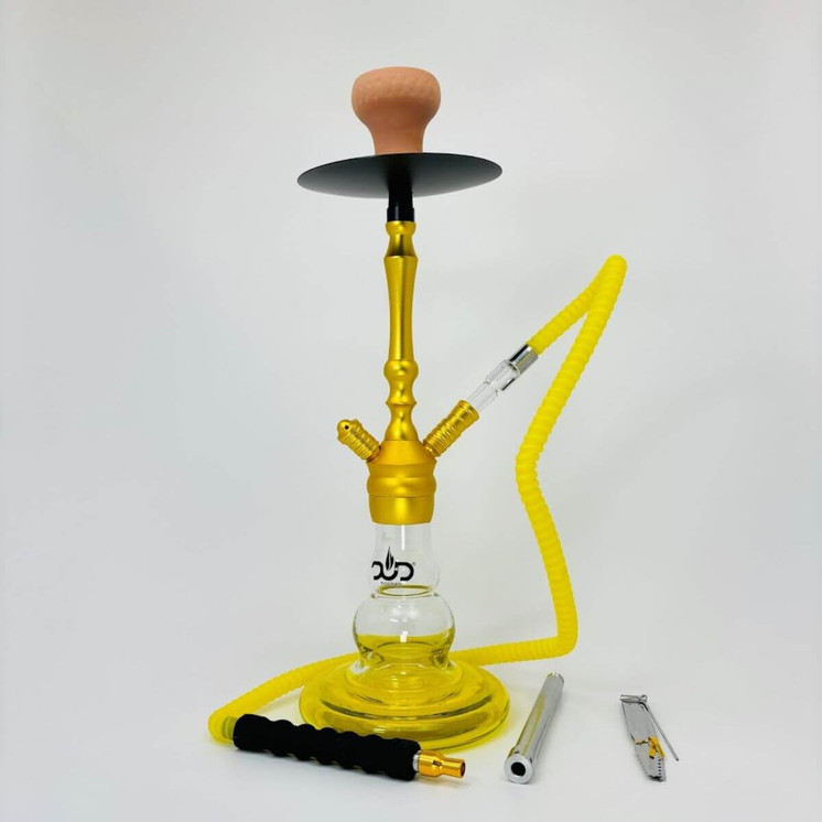 DUD HOOKAH - APRILL - 20 inches - 1 HOSE-Yellow