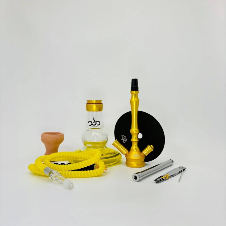 DUD HOOKAH - APRILL - 20 inches - 1 HOSE-Yellow