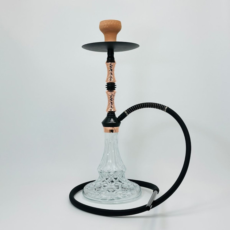 Luxor Shisha - Hookah - With Double-click Vase and Ball Diffuser - 1 Hose - 20 Inches - (MKA-110)-Pink