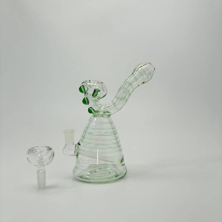 Mini Waterpipe - With Sherlock Perc - 6 Inches - 10mm Male - (RHB-18) - Assorted
