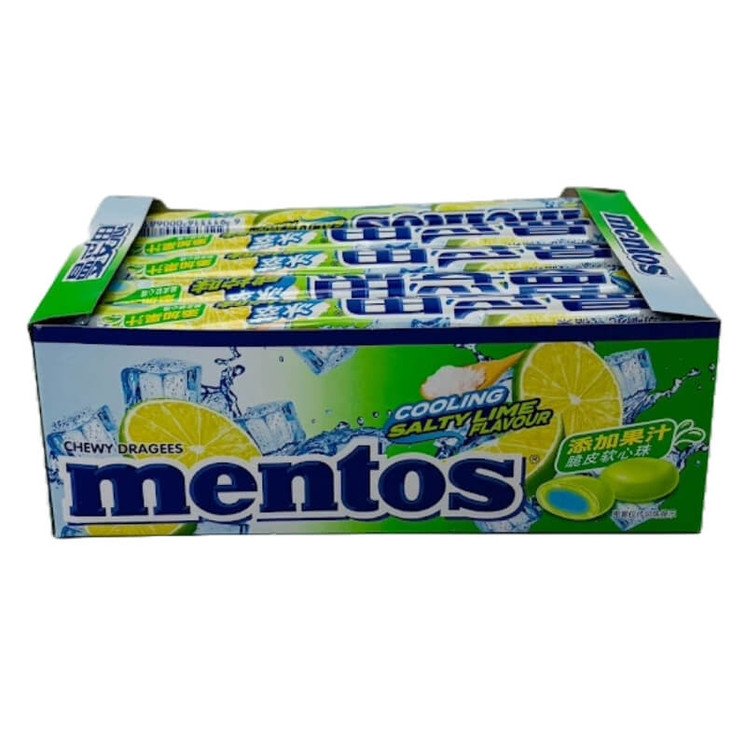 Exotic Candy Mentos - 15- Per Pack -COOLING SALT LIME