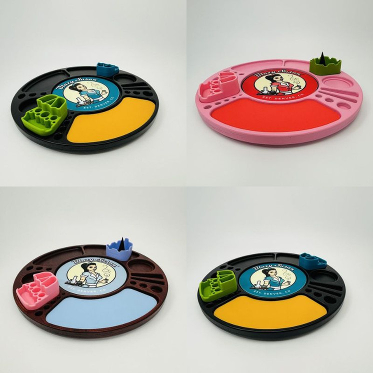 Blazy Susan Spinning Rolling Tray