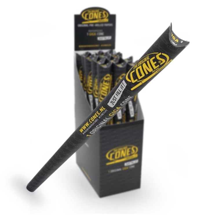 The Original Cones Gigantic Pre-rolled Papers 280mmx88mm - 15 Counts per Box