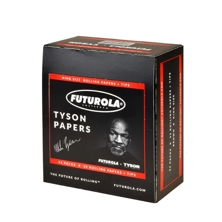 Futurola Tyson Ranch Rolling Paper - Tips King Size - 24 Per Pack