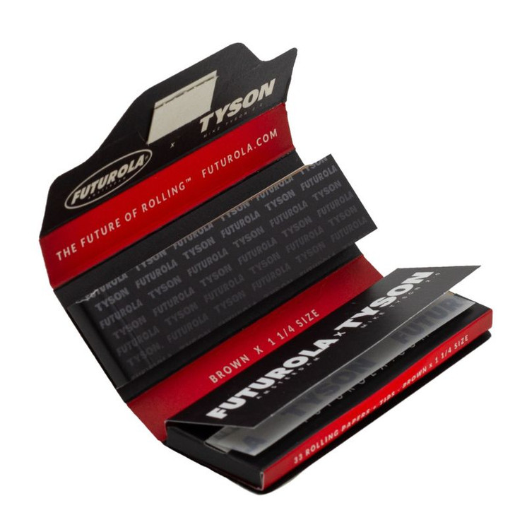 Tyson 2.0 x Futurola Papers 1 1/4 Size - 24 Counts X 33 Rolling - Tips