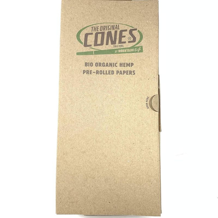 The Original Cones - Bio Organic Hemp Pre-rolled Papers - 1000 Pieces Per 4 Canister - 109mmx20mm - King Size