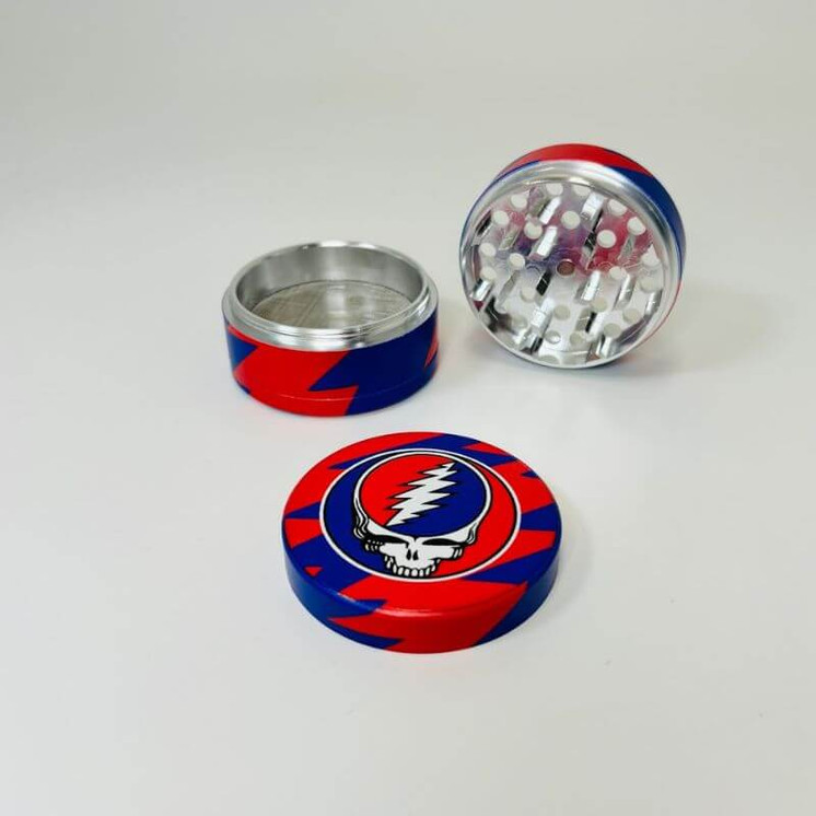 Blazy Susan X Grateful Dead Grinder - 63mm 4parts - Red and Blue SYF